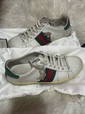 ♡ gucci kitten sneakers ♡ 7.5 , with box & dustbags